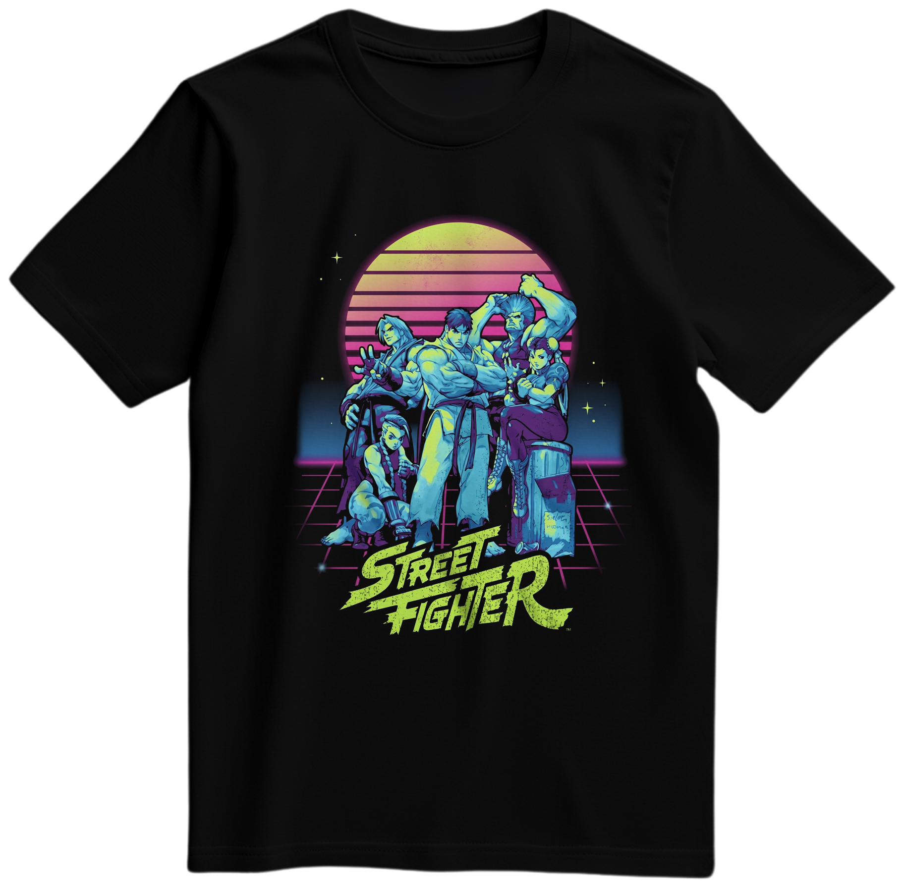 футболка «Street Fighter: Synthwave»